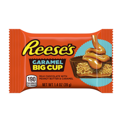 Reese's Big Cup Caramel Milk Chocolate Peanut Butter Cups,1.4 Oz (39gm)