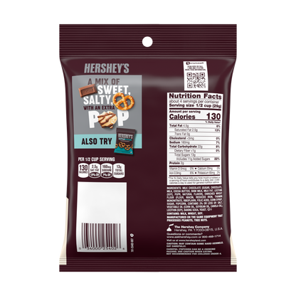 Hershey's Milk Chocolate, Popcorn and Pretzel Popped Snack Mix Bag 113gm