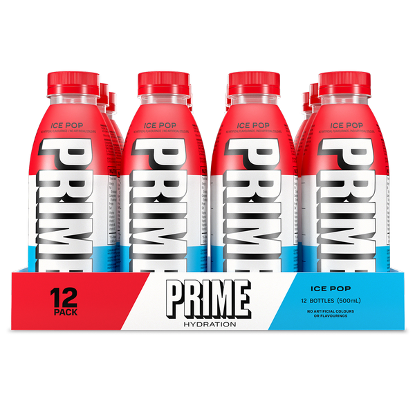 Prime Hydration Drink Ice Pop Flavour 500ml (Pack of 12) - Click Cuisine