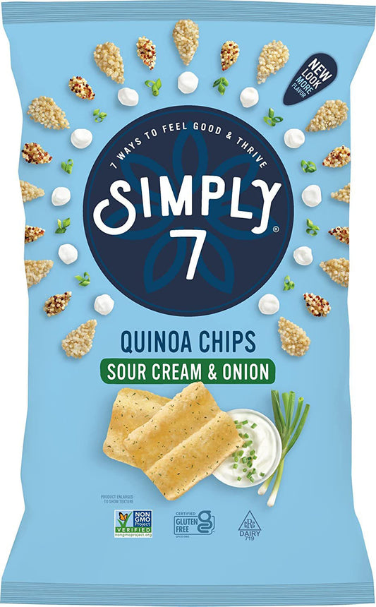 Simply7 Chips Quinoa Sour Cream Onion 79g