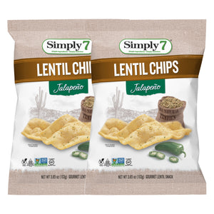 Simply7 Chips Lentil Jalapeno 103g (2 Packs)