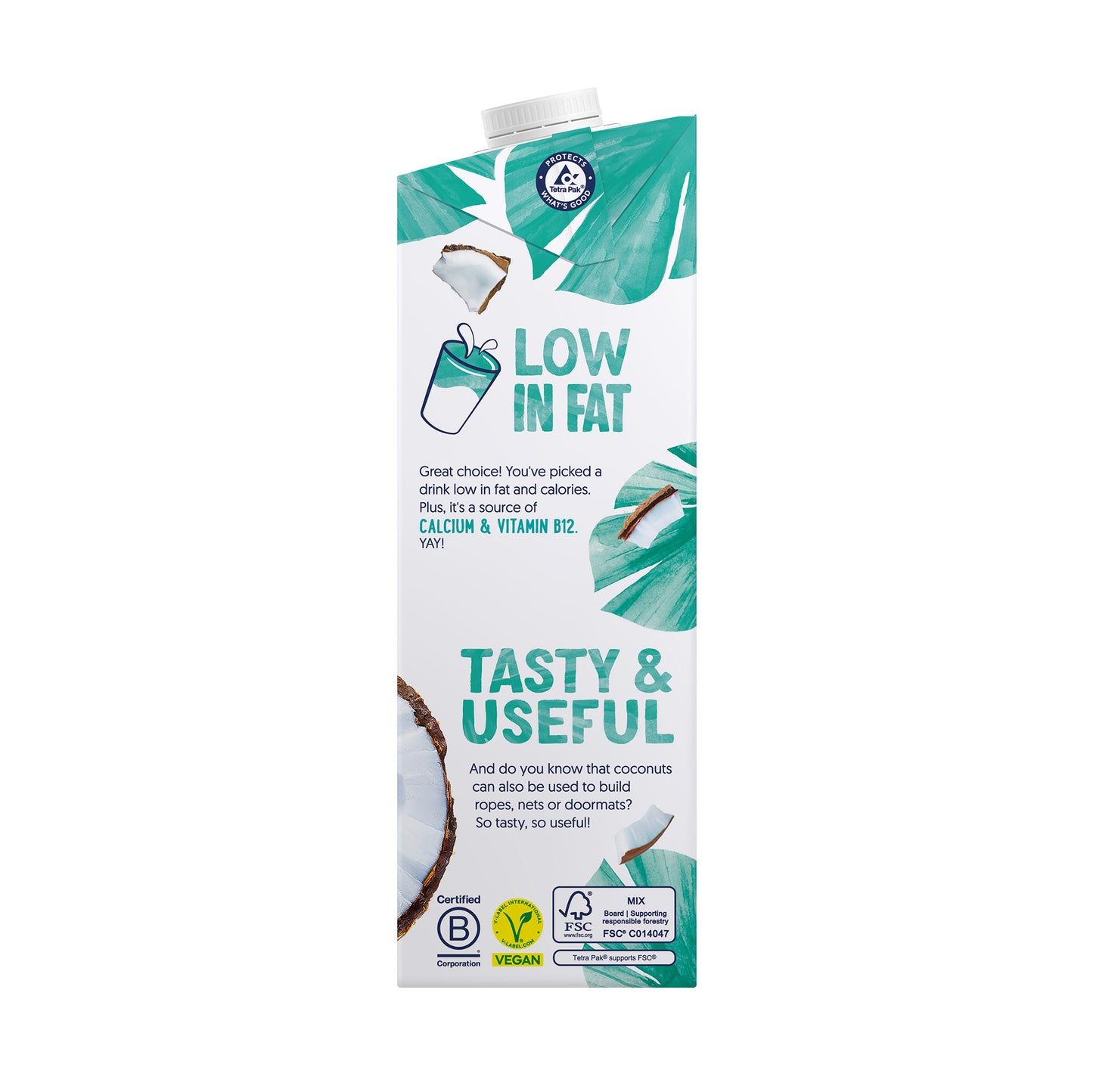Alpro Coconut Drink 1L, (Pack of 4) 100% Plant Based And Dairy Free, Suitable For Vegans, Naturally Free From Lactose, Rich In Nutrients