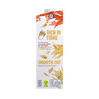 Alpro Drink Oat No Sugars/ Unsweetened Dual Pack (1l x 2), 100% Plant Based And Dairy Free, Suitable For Vegans, Naturally Free From Lactose, Rich In Nutrients