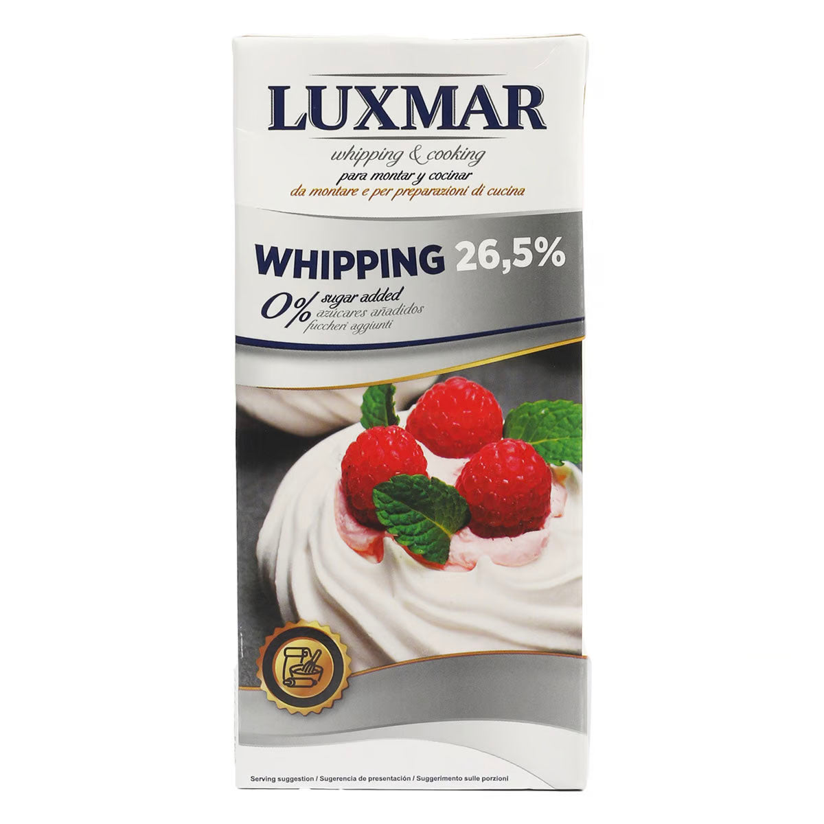 Luxmar Whipping & Cooking Cream 26,5% No Sugar 1L (Chilled)
