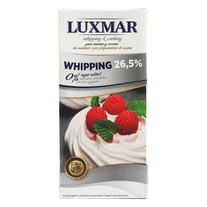 Luxmar Whipping & Cooking Cream 26,5% No Sugar 1L (Chilled)