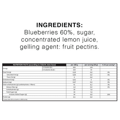 Bonne Maman Intense Blueberry Spread (335g)