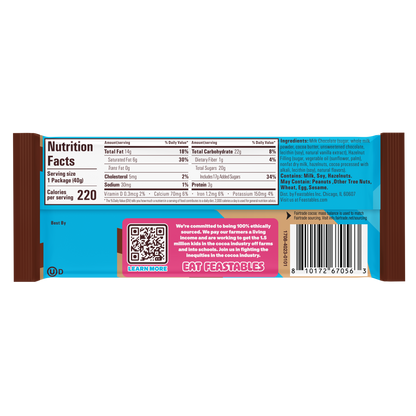 Mr Beast Feastables Hazelnut Cups 40gm, Made with Grass-Fed Milk Chocolate and Organic Cocoa