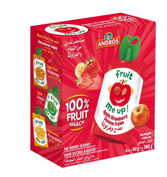 Fruit Me Up Apple Strawberry (4x90gm)