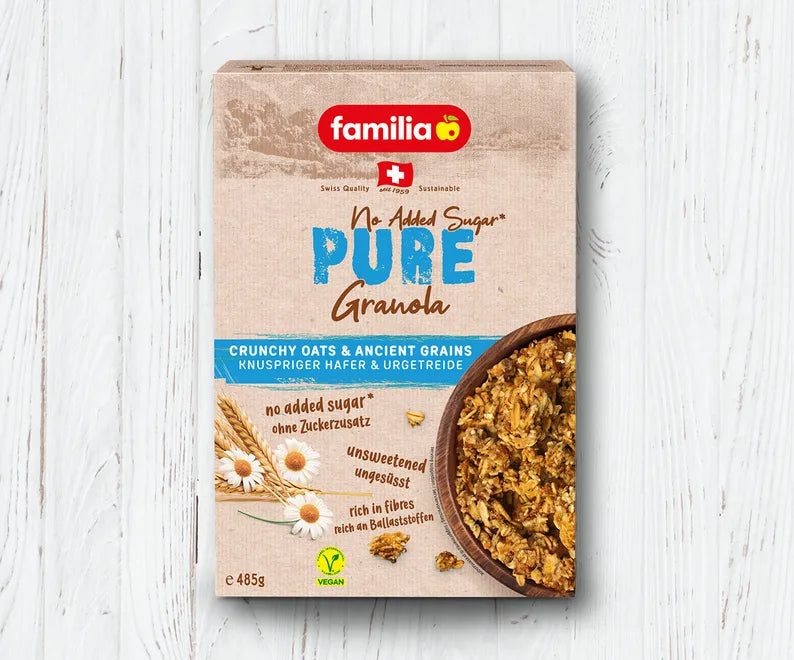 Familia Pure Granola - Crunchy Oats & Ancient Grains 485gm