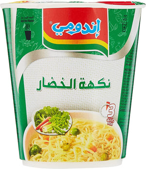 Indomie Instant Noodles, Vegetable Flavour with Seasoning Powder and Sauce- 60g each (Pack of 24)