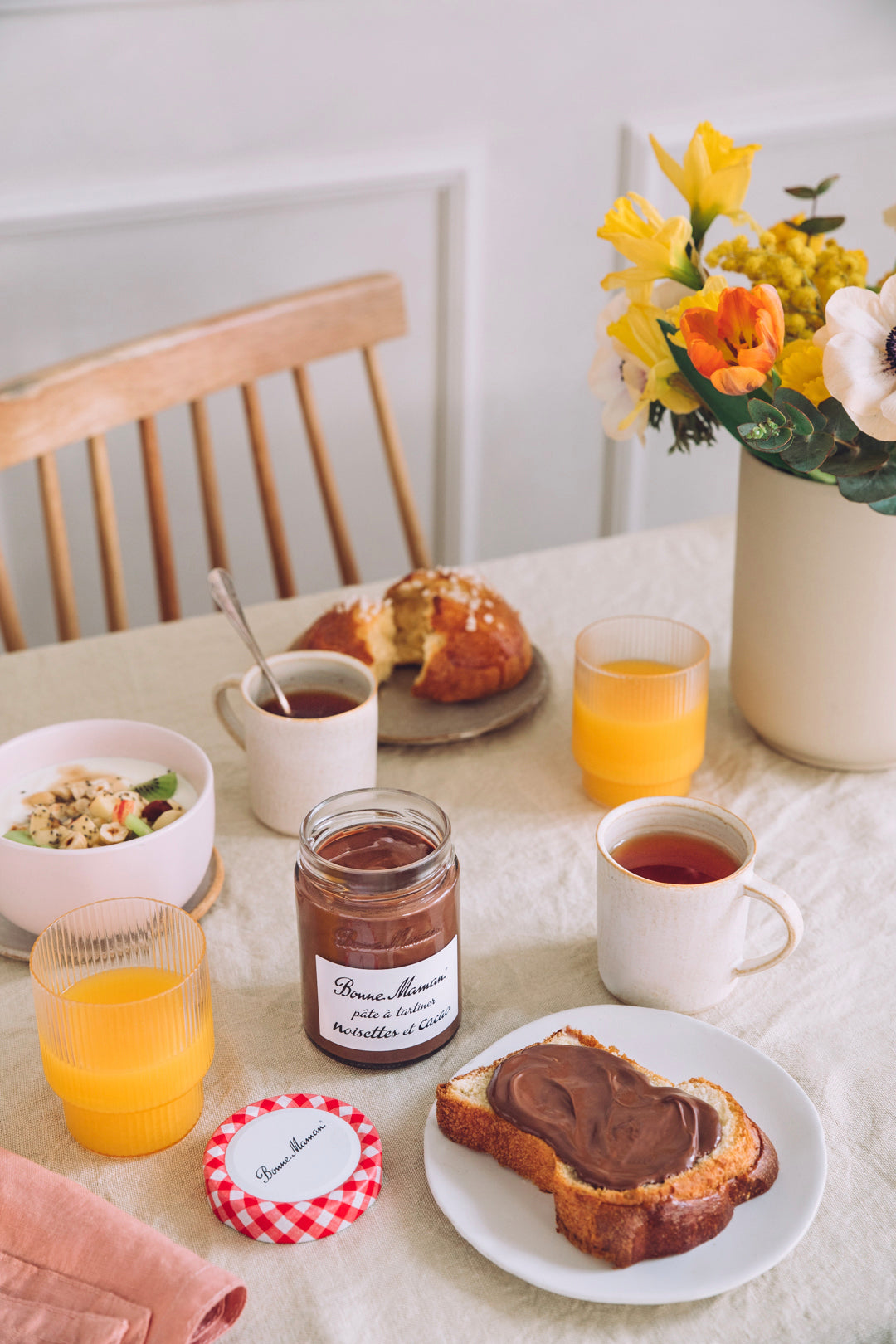 Bonne Maman Hazelnut Chocolate Spread with Cocoa, No Palm Oil , 20% Hazelnut, 580g