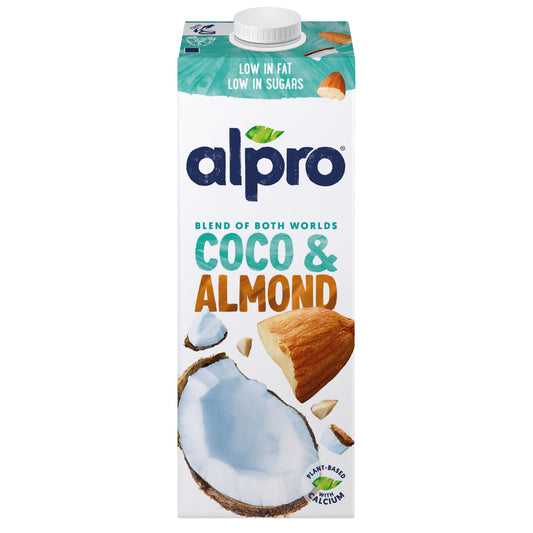 Alpro Coconut-Almond Drink 1L, 100% Plant Based And Dairy Free, Suitable For Vegans, Naturally Free From Lactose, Rich In Nutrients