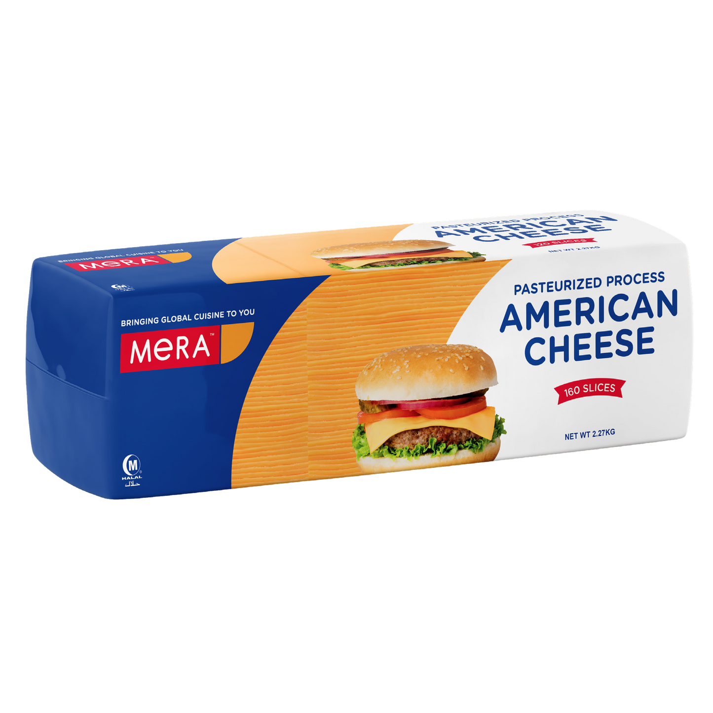 Mera 160 Slice American Cheese Colored 2.27kg (Chilled)