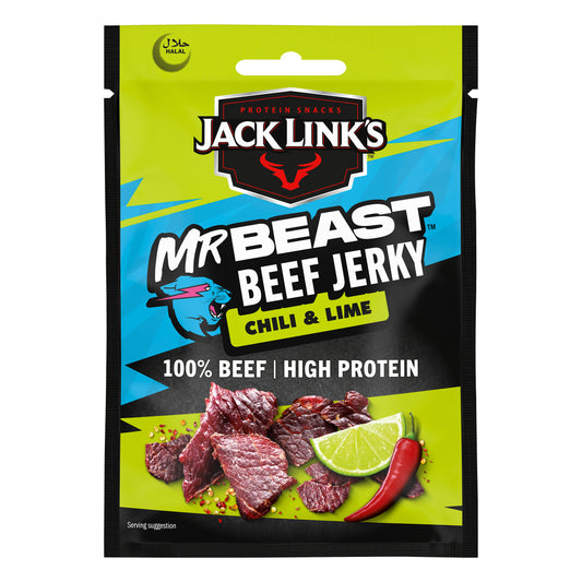 Jack Link’s, Mr.Beast Beef Jerky Chili and Lime Flavour- 1X25Gr