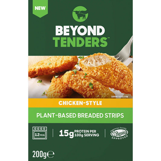Beyond Chicken-Style Tenders |Frozen Plant Based Breaded Strips| 50% Less Saturated Fat|200gm