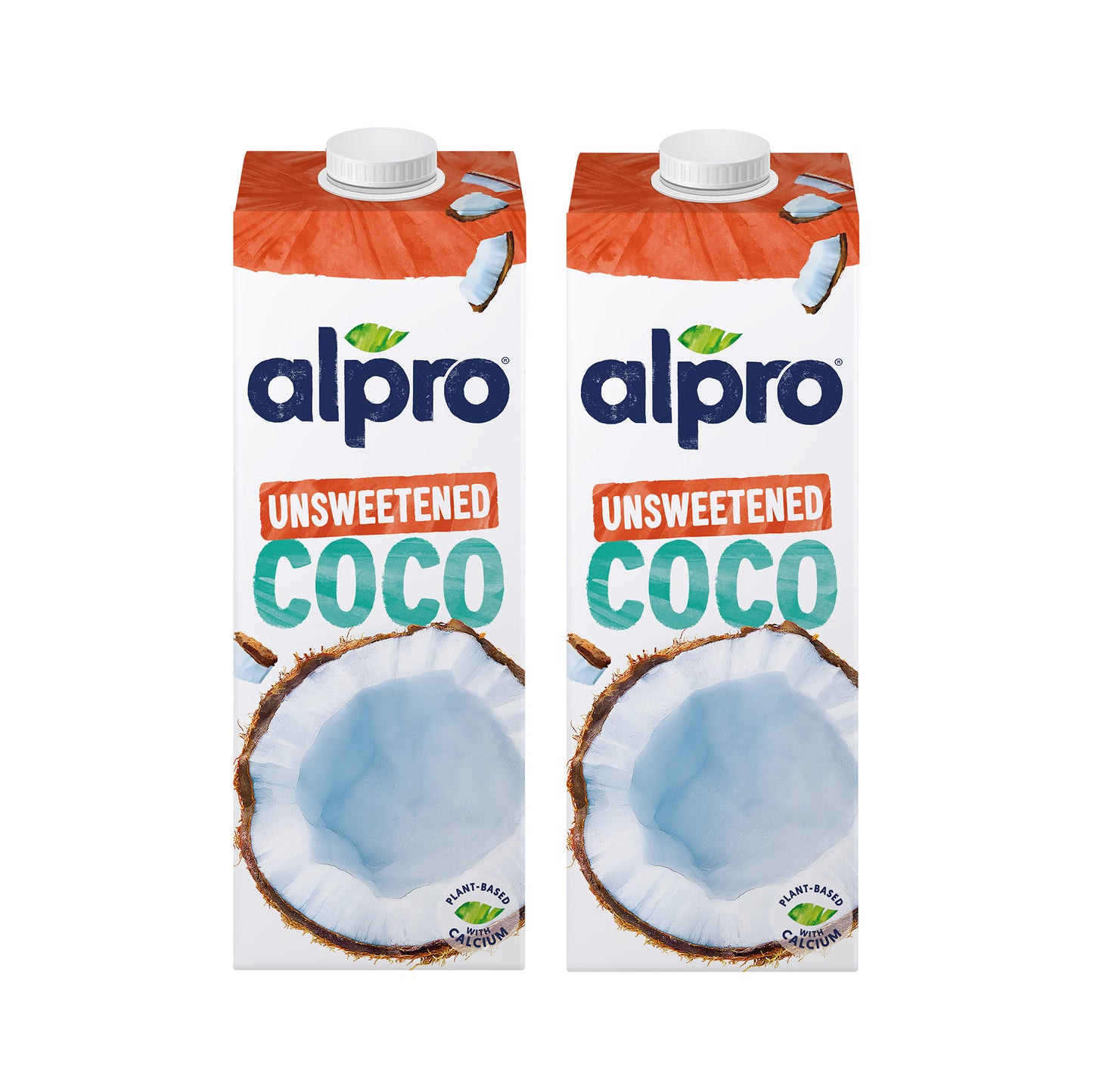 Alpro Drink Coconut No Sugars/ Unsweetened Dual Pack (1l x2), 100% Plant Based And Dairy Free, Suitable For Vegans, Naturally Free From Lactose, Rich In Nutrients