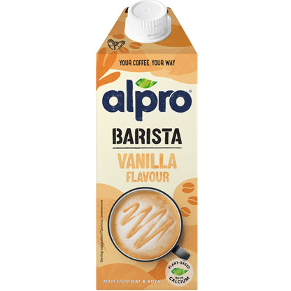 Alpro Barista Oat Vanilla 750ml, 100% Plant Based And Dairy Free, Suitable For Vegans, Naturally Free From Lactose, Rich In Nutrients