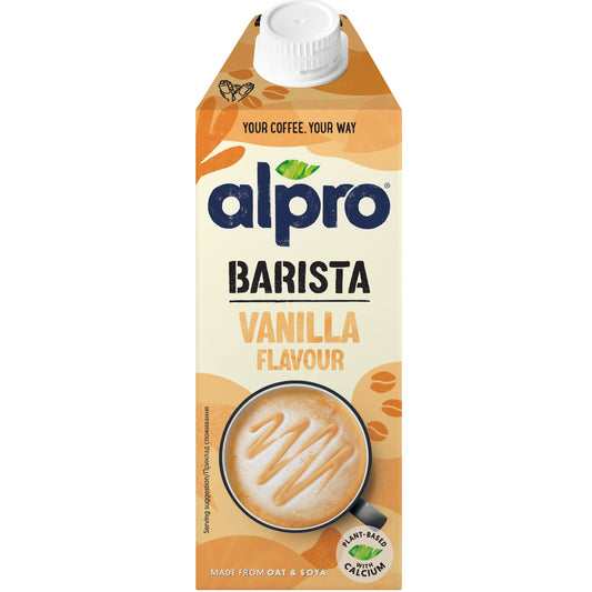 Alpro Barista Oat Vanilla 750ml, 100% Plant Based And Dairy Free, Suitable For Vegans, Naturally Free From Lactose, Rich In Nutrients