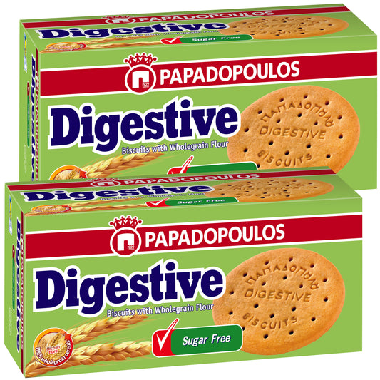 Digestive Biscuits With Wholegrain Flour, Sugar Free 250gm Dual Pack - Promo