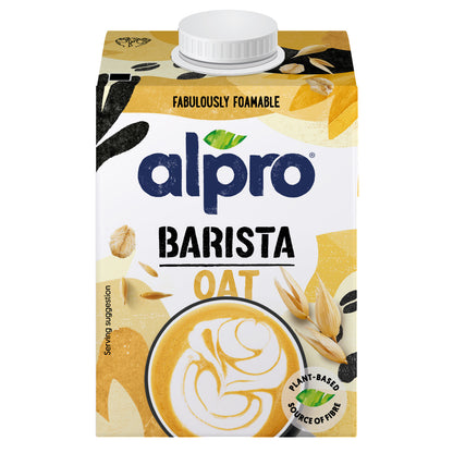Alpro Barista Oat Drink 500ml, 100% Plant Based And Dairy Free, Suitable For Vegans, Naturally Free From Lactose, Rich In Nutrients