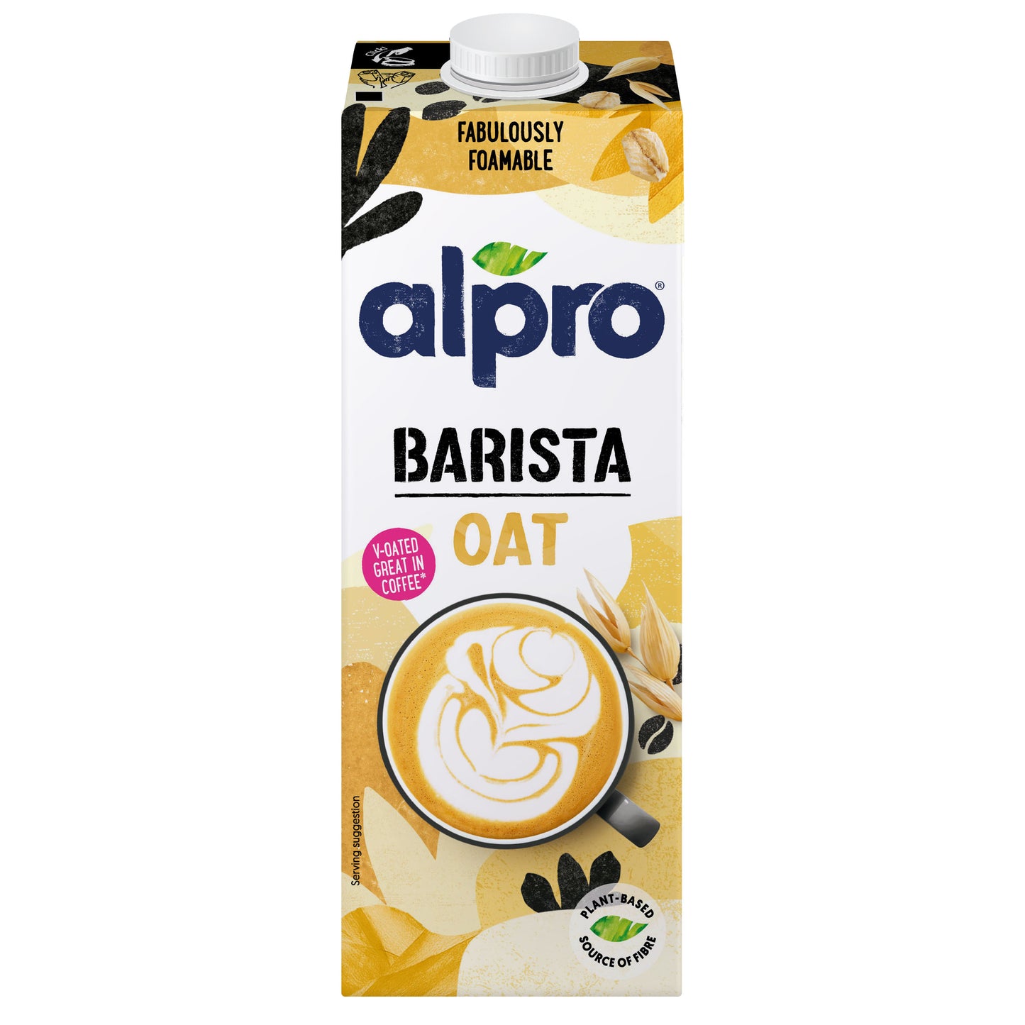 Alpro Barista Oat Drink 1L, New Recipe,Voted Best in Coffee, 100% Plant Based And Dairy Free, Suitable For Vegans, Naturally Free From Lactose, Rich In Nutrients