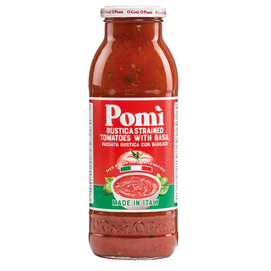 Pomi Passata Rustica Strained Tomatoes with Basil 700gm