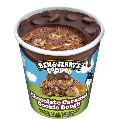 Ben & Jerry's Topped Chocolate Caramel Cookie Dough 450ml