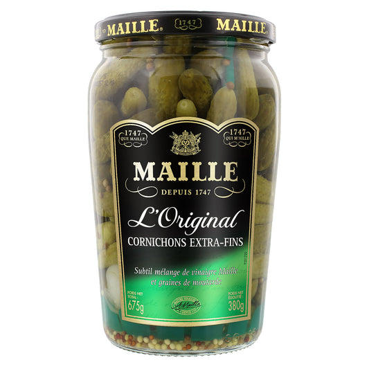 Maille Cornichons Crunchy Extra Fins - Pickles 380gm
