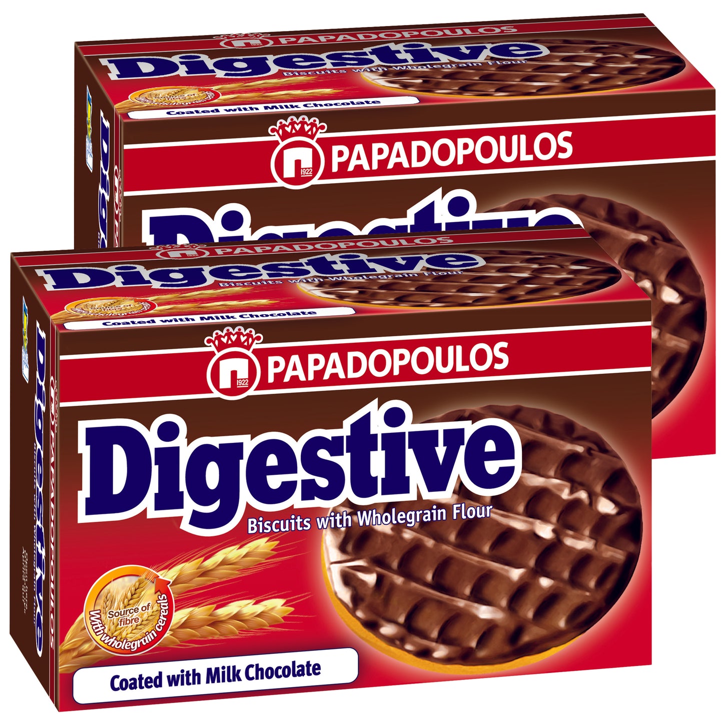 Digestive Biscuits With Wholegrain Flour, Milk Chocolate 200gm Dual Pack - Promo