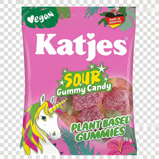 Katjes Vegan Sour Gummy Candy (Plant-Based) 75g