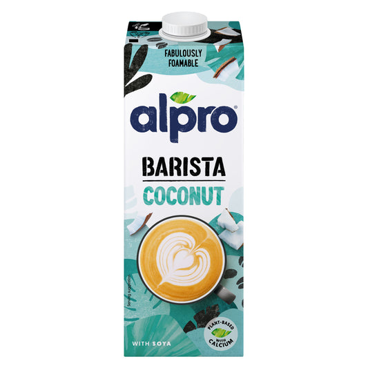 Alpro Barista Coconut Drink, Pack Of 1L, Totally Plant Based, Dairy & Vegan, Naturally Free From Lactose, Fabulously Foamable Addition To Your Coffee