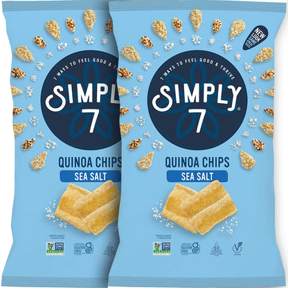 Simply7 Chips Quinoa Sea Salt 79g (2 Packs)