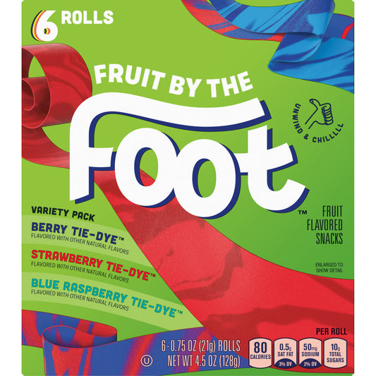 Fruit Rollup Fruit by the Foot Variety Pack 128g