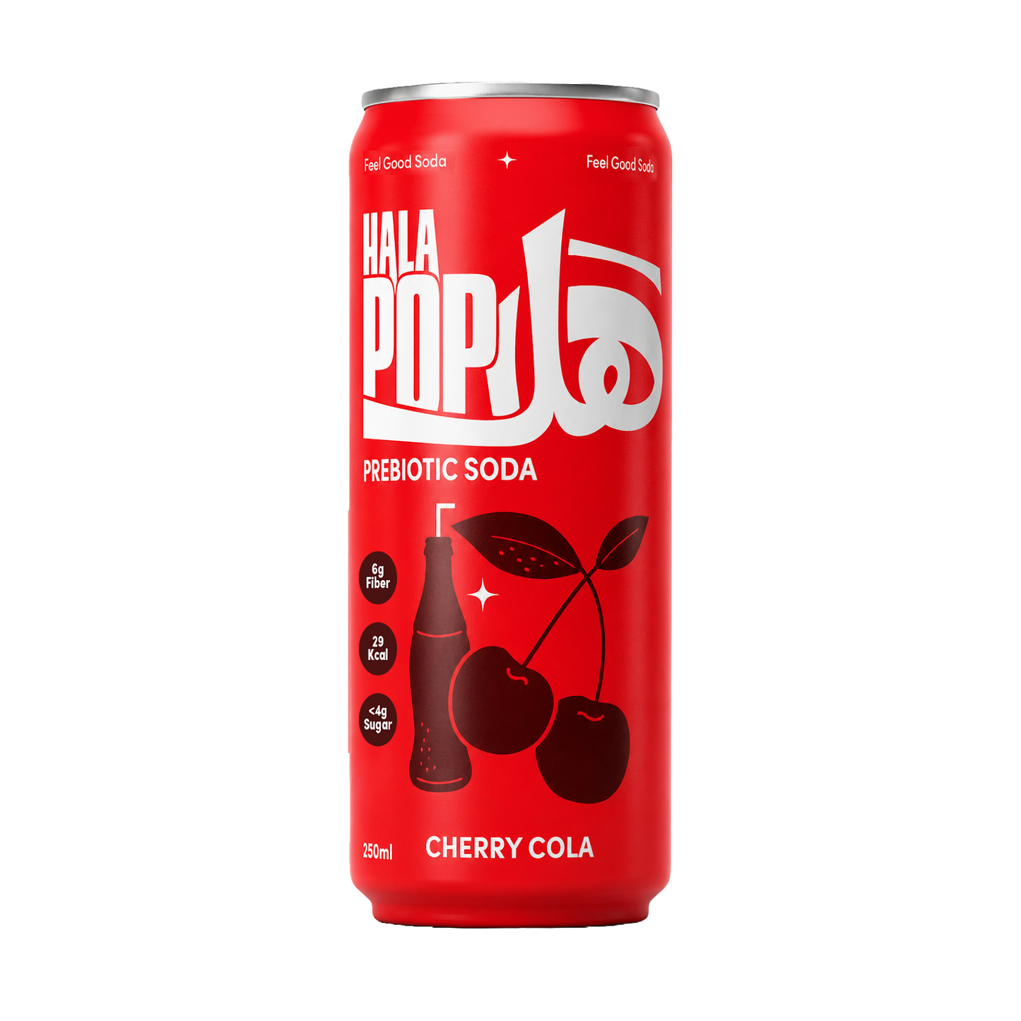 HALAPOP Probiotic Soda Cherry Cola 250ml