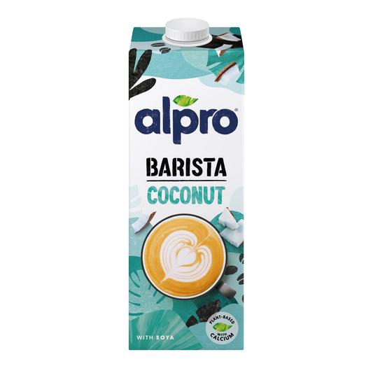 Alpro Barista Coconut Drink, Pack Of 1L, Totally Plant Based, Dairy & Vegan, Naturally Free From Lactose, Fabulously Foamable Addition To Your Coffee