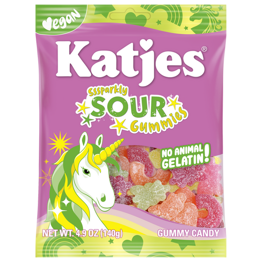Katjes Vegan Sour Gummy Candy (Plant-Based) 140g