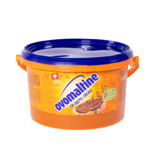 Ovomaltine Crunchy Swiss Chocolate Spread with 33% Malt, 2.5Kg