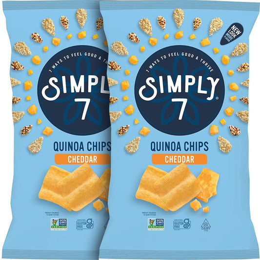 Simply7 Chips Quinoa Cheddar 79g (2 Packs)