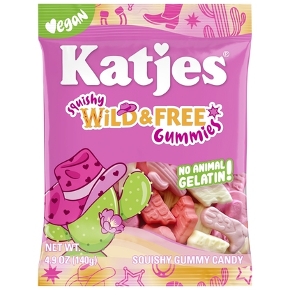 Katjes Vegan Wild & Free Gummy Candy (Plant-Based) 140g