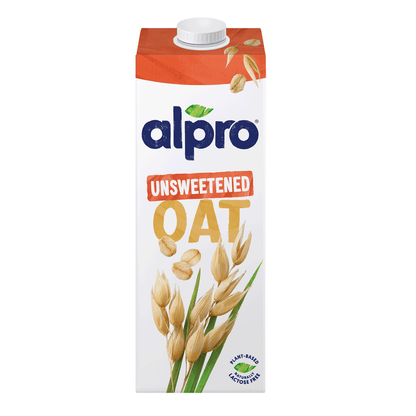 Alpro Oat Unsweetened Drink 1L, 100% Plant Based And Dairy Free, Suitable For Vegans, Naturally Free From Lactose, Rich In Nutrients