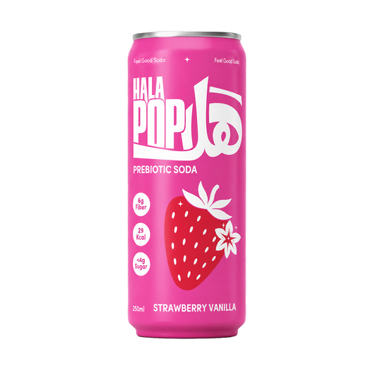 HALAPOP Probiotic Soda Strawberry Vanilla 250ml