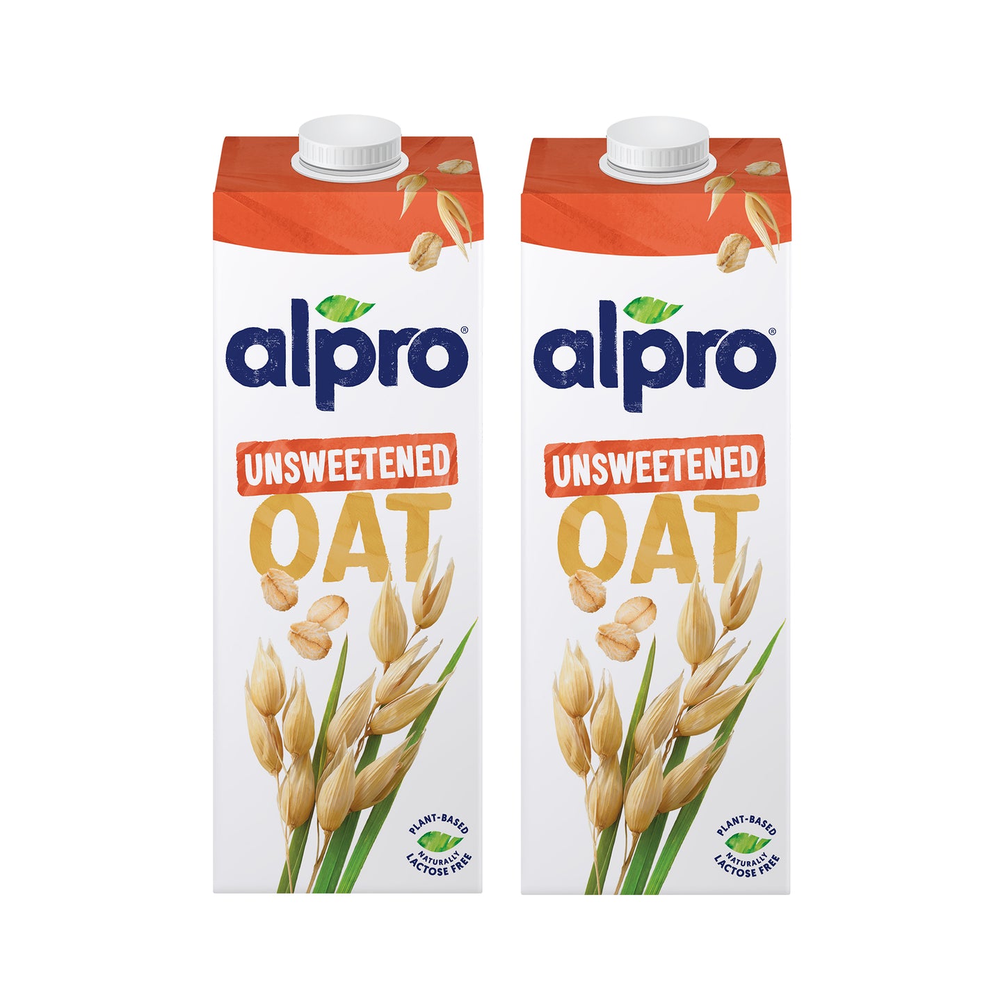 Alpro Drink Oat No Sugars/ Unsweetened Dual Pack (1l x 2), 100% Plant Based And Dairy Free, Suitable For Vegans, Naturally Free From Lactose, Rich In Nutrients