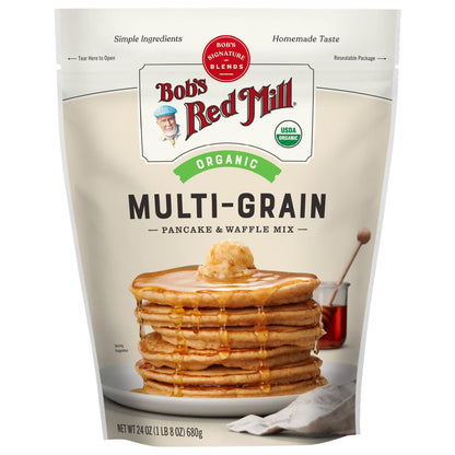 Bob's Red Mill Organic 7 Grain Pancake & Waffle Mix, Whole Grain 680gm