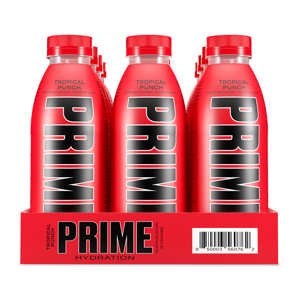 Prime Hydration Drink Tropical Punch Flavour 500ml (Pack of 12)