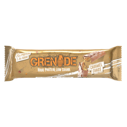 Grenade Caramel Chaos - High Protein Bar - Low Sugar 60gm