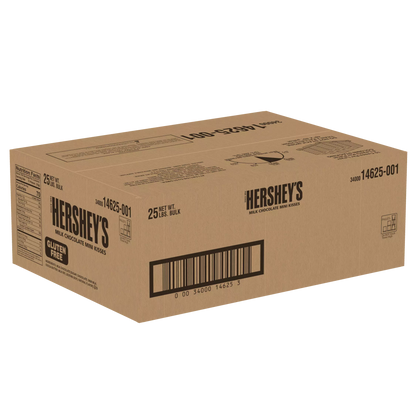 Hershey's Mini Kisses Milk Chocolate Baking Chips 25 LBS Box