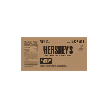 Hershey's Mini Kisses Milk Chocolate Baking Chips 25 LBS Box