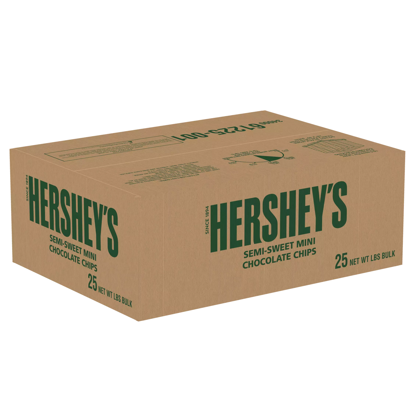 Hershey's Semi-Sweet Chocolate Mini Baking Chips 25 LBS Box