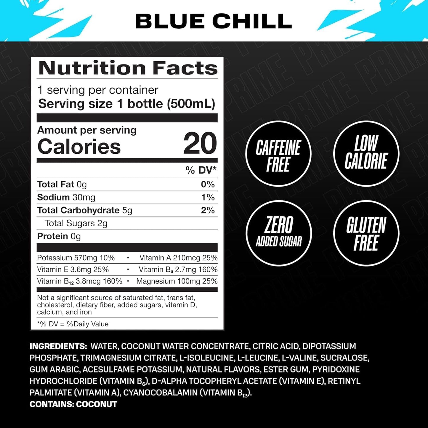 Prime Blue Chill Ice Hydration Drink 500ml