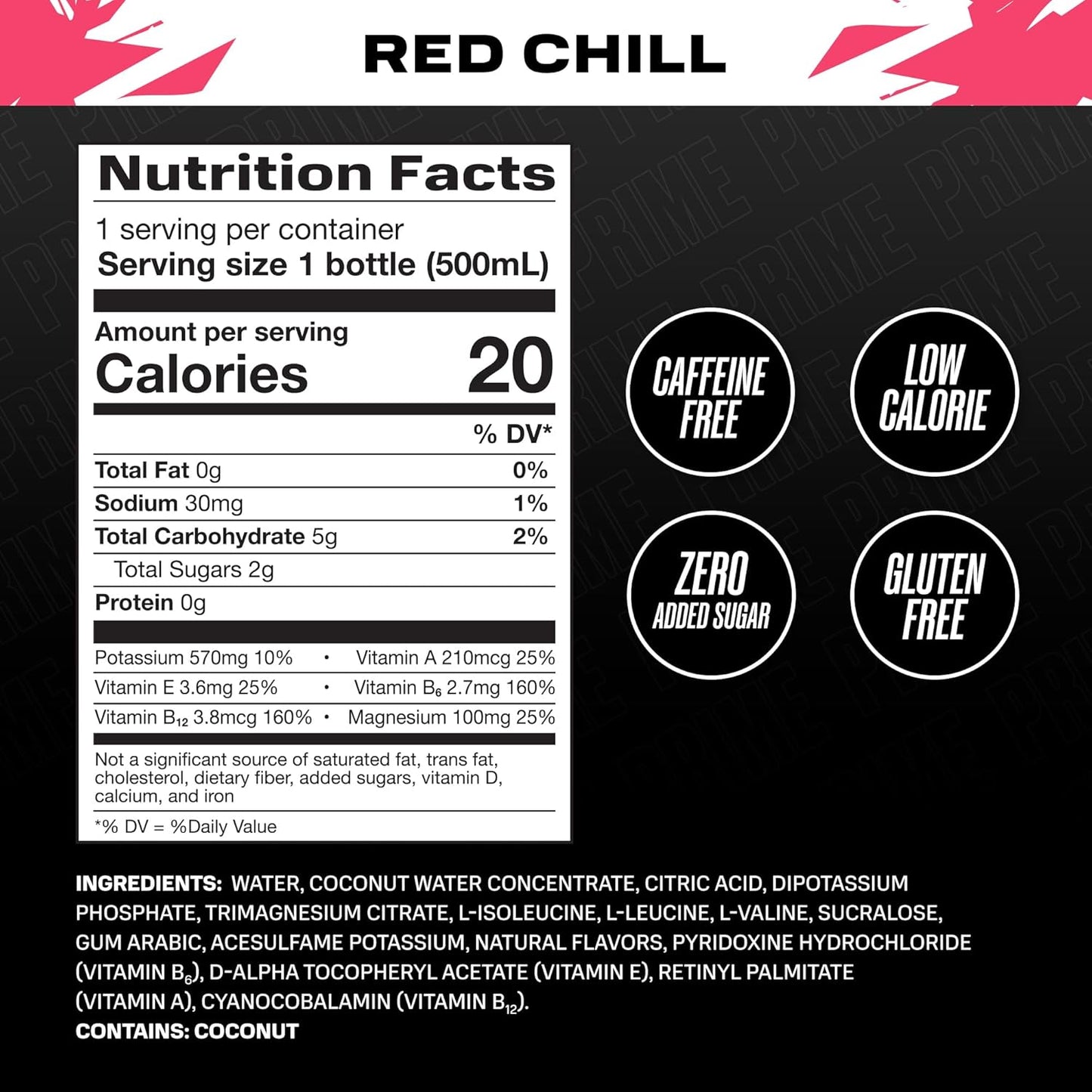 Prime Red Chill Ice Hydration Drink 500ml